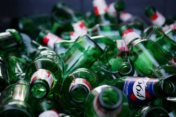scrap glass bottles