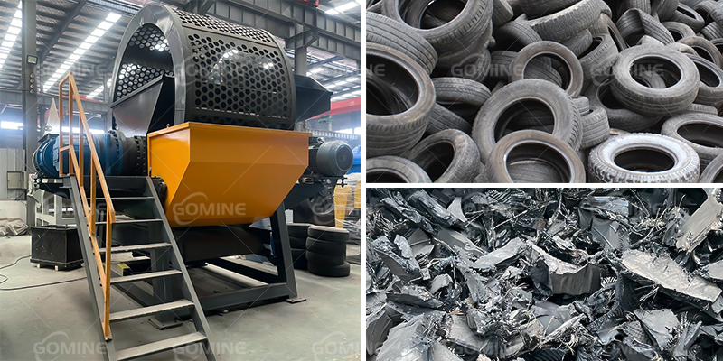 waste tire shredding machine